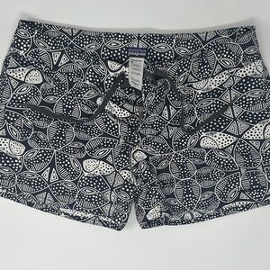 Patagonia Women's Geometric Black and White Boarding Shorts